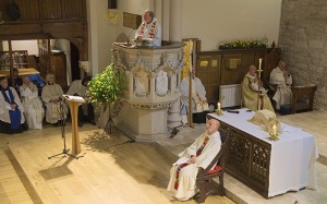 The Very Reverend Gerald Stranraer-Mull, Dean Emeritus of the Diocese of Aberdeen and Orkney, preaches the sermon