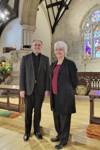 Margaret Broad and Graham Taylor at the first organ recital of summer 2015