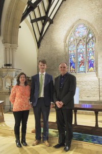 Our Director of Music and our Rector welcome Andrew Forbes
