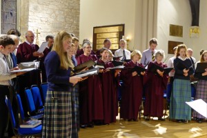 The choir at Choral Evensong