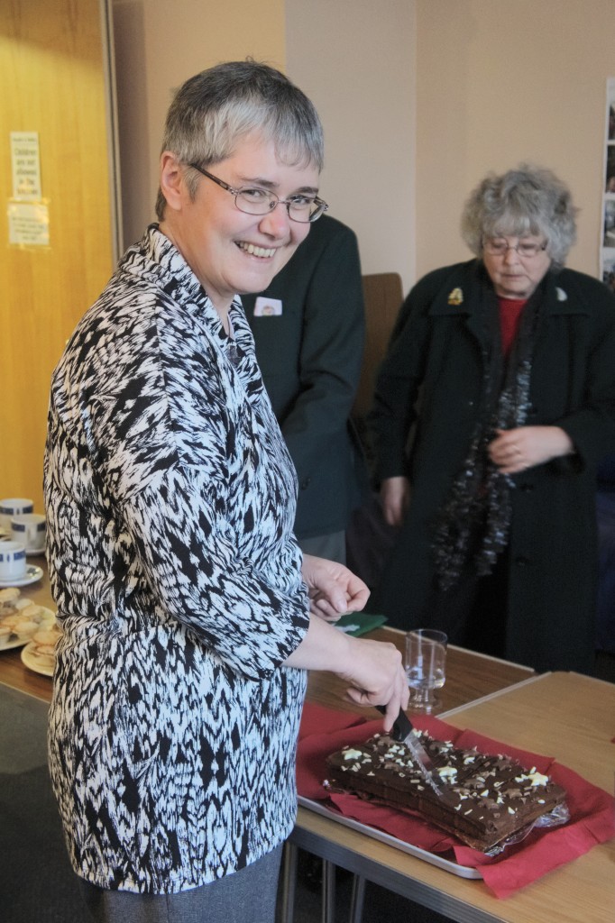 In celebration of Lis's many years in the congregation, latterly as Lay Reader, there was cake in the Threshold afterwards :)