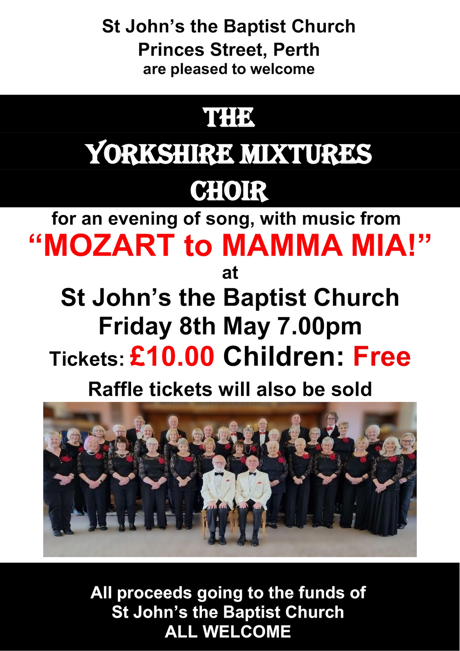 Yorkshire Mixtures concert Friday 8th May